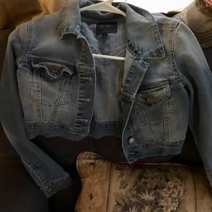 Crop Jessica Simpson jean jacket size large